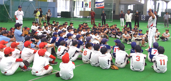 第５回社会貢献活動・少年野球教室の開催